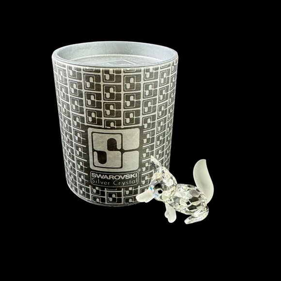 Swarovski Crystal Minis Fox Figurine Miniature Vintage 1980s Made in Austria - Picture 1 of 7